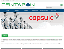 Tablet Screenshot of pentgon.co.za